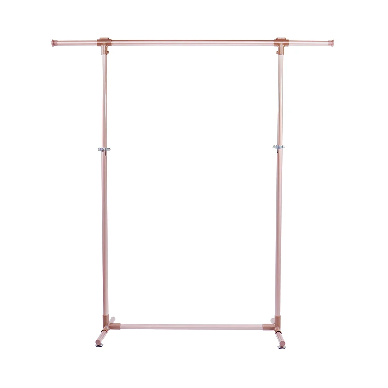 Simple Trending Clothing Garment Rack Aluminum Space Saving Metal Cloth Rail