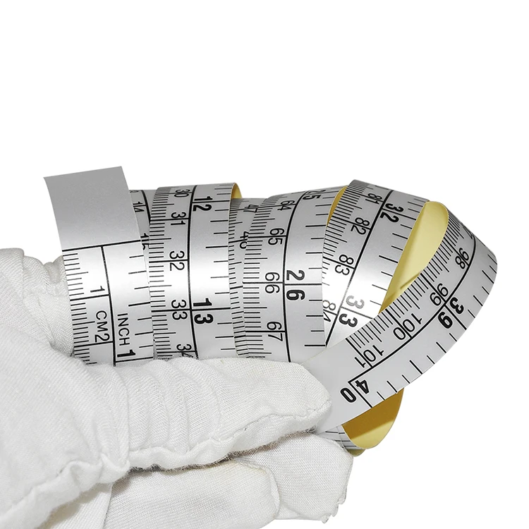 Wintape 1m Adhesive Silver Measuring Tape Workbench Ruler Tape Black Promotion Custom Logo Plastic Tape Measuring Measu 0.125mm