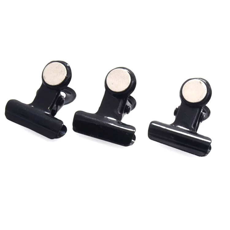 
Custom paper metal paper multipurpose wholesale strong magnetic clips black magnetic photo clips 