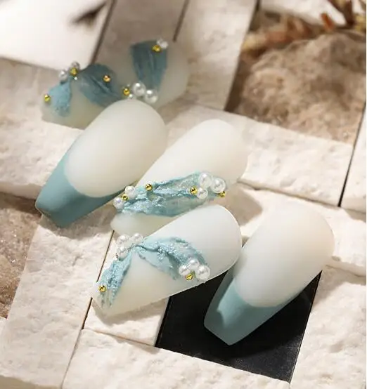 Almond False Nail Tips for Polish Gel Color Display Card Chart Book Practice Salon