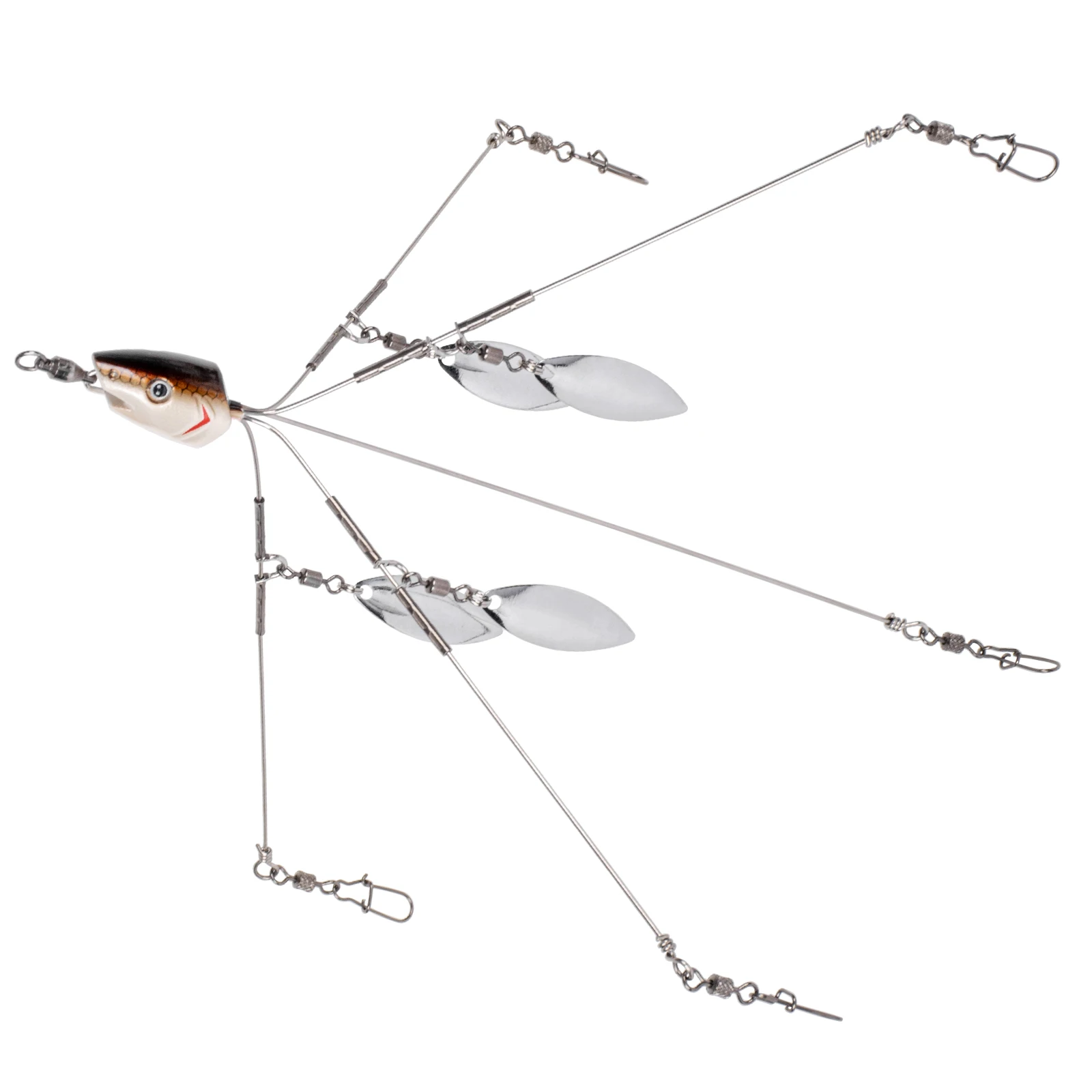 SF Alabama Rig Bait Umbrella Fishing Lure Rigs Lure for Bass Fishing Bait Rigs 9.5inches/24cm Lure Fishing Tools with 4 Blades