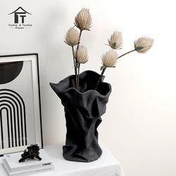 Modern abstract decorative vase pot art large white flower pots & planters ceramic flower vase