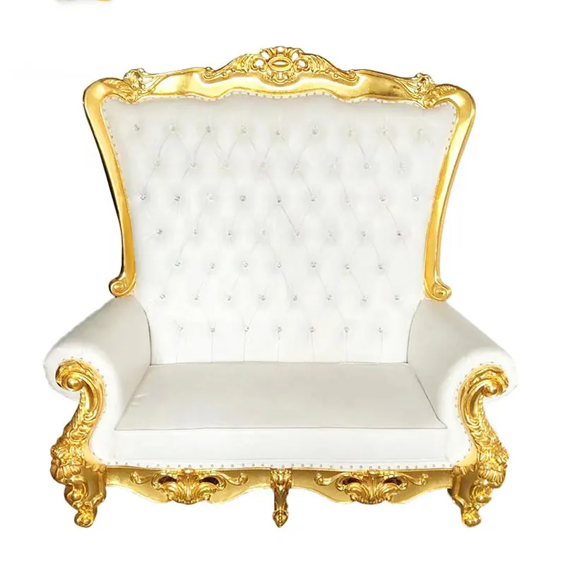 PU leather royal luxury elegant wedding pedicure king throne chairs