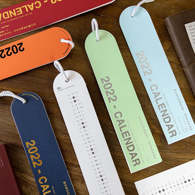 2022 Simple Ins Style Wall Calendar Creative Writable Calendar Notes Fashionable Wall Decoration Stationery Accessories Supplies