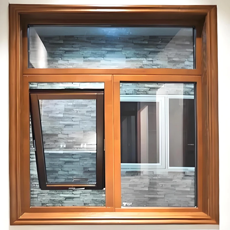 65mm Custom UPVC Aluminum Window Design Upvc Double Glazed Thermal Insulation Swing Windows