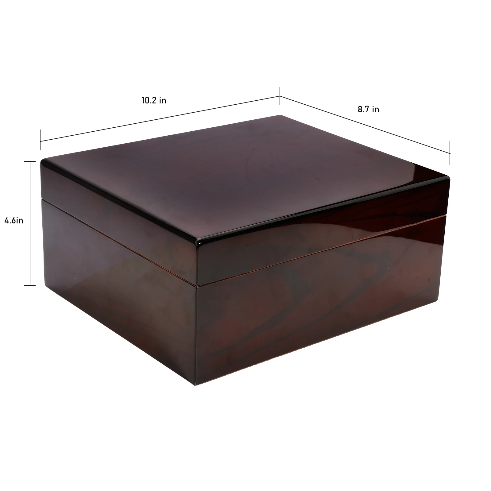 Customized Cigar Box Gift Set Box Handmade Wooden Glass  Luxury Cigar Humidor For Humidity Control