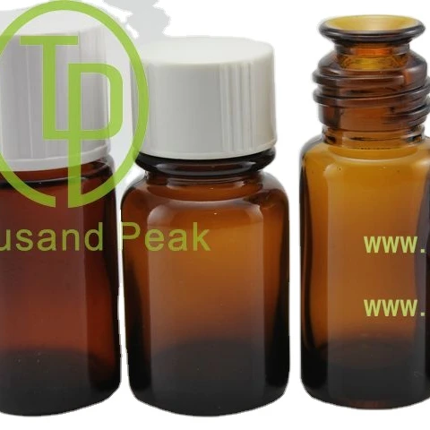 15ml 30ml 60ml 125ml Amber wide horn mouth pharmaceutical bottle with bakelite cap good sealing leakage-proof