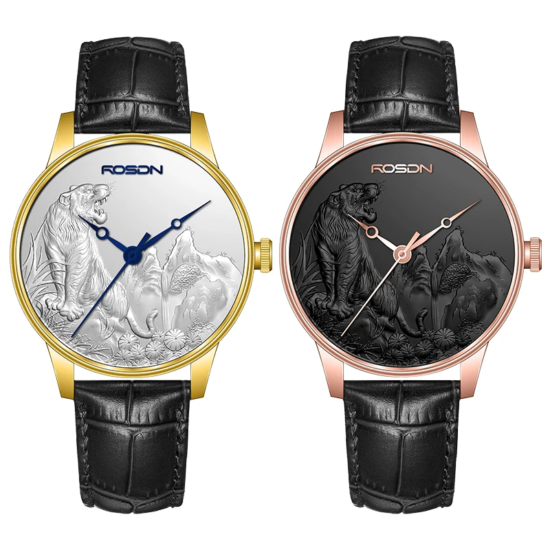 Best mechanical watch own logo stainless steel mechanical watch waterproof chronograph watch for man