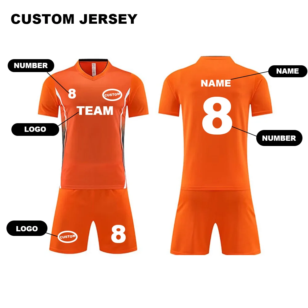 Quick Dry Practice Soccer Wear Soccer Jersey Kits Mens American Football Uniform Set