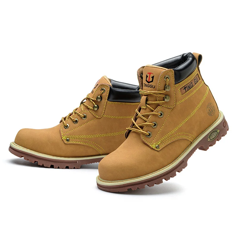 Hot sale industrial protective breathable work boots casual training shoes steel toe safety shoes for shop winter