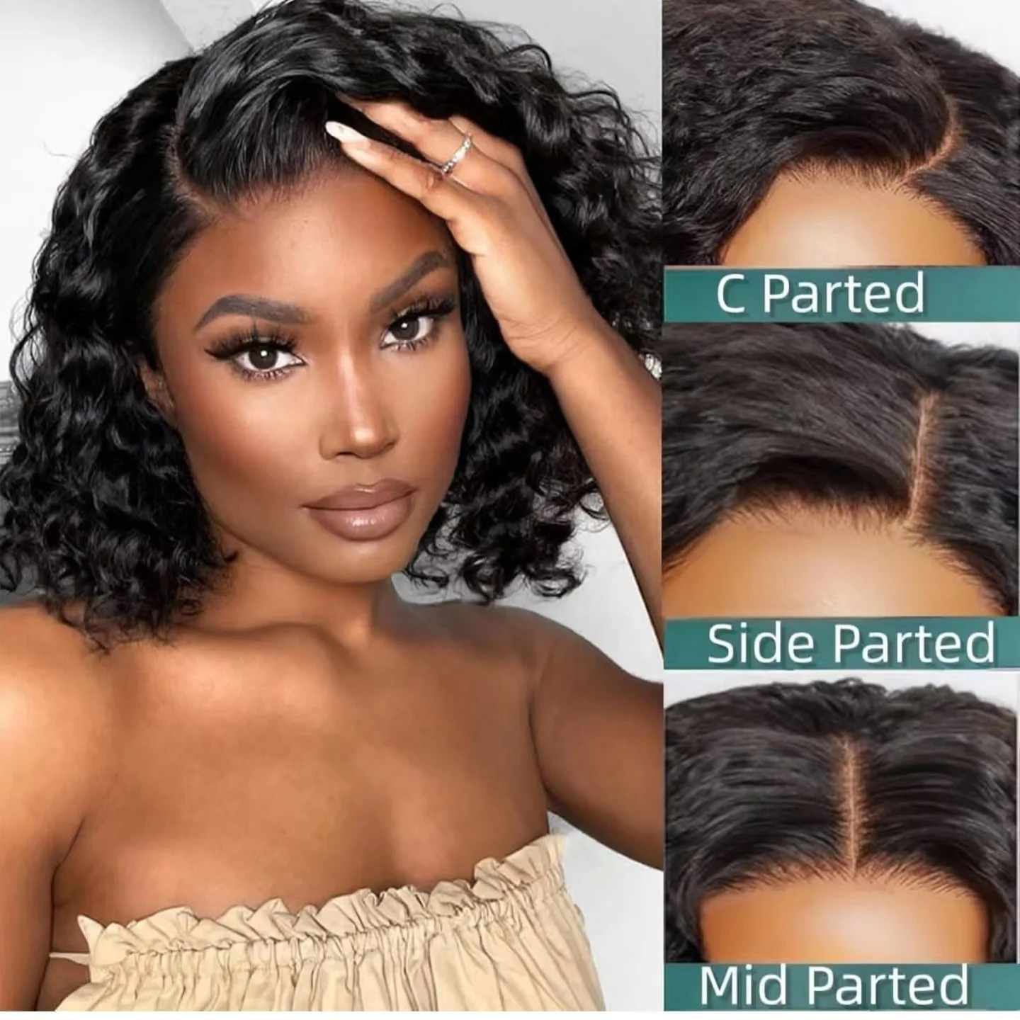 very curl vietnam luxury white glueless blond machine styles braded brazilian 360 full lace en gros 4*4 cut pixie short wig