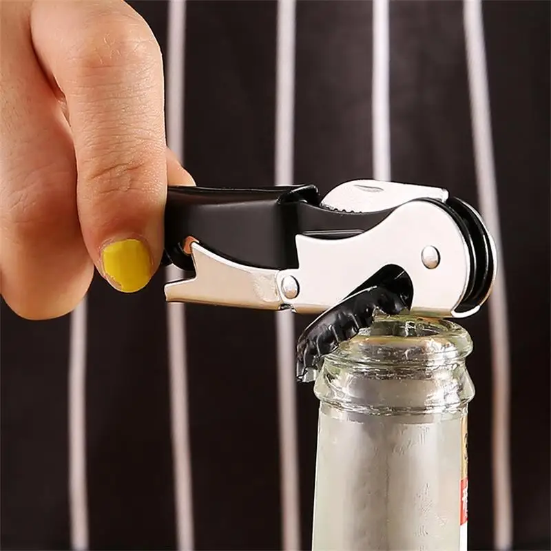 Wholesale Stainless Steel Professional Folding Metal Folding Corkscrew Wine Bottle Opener