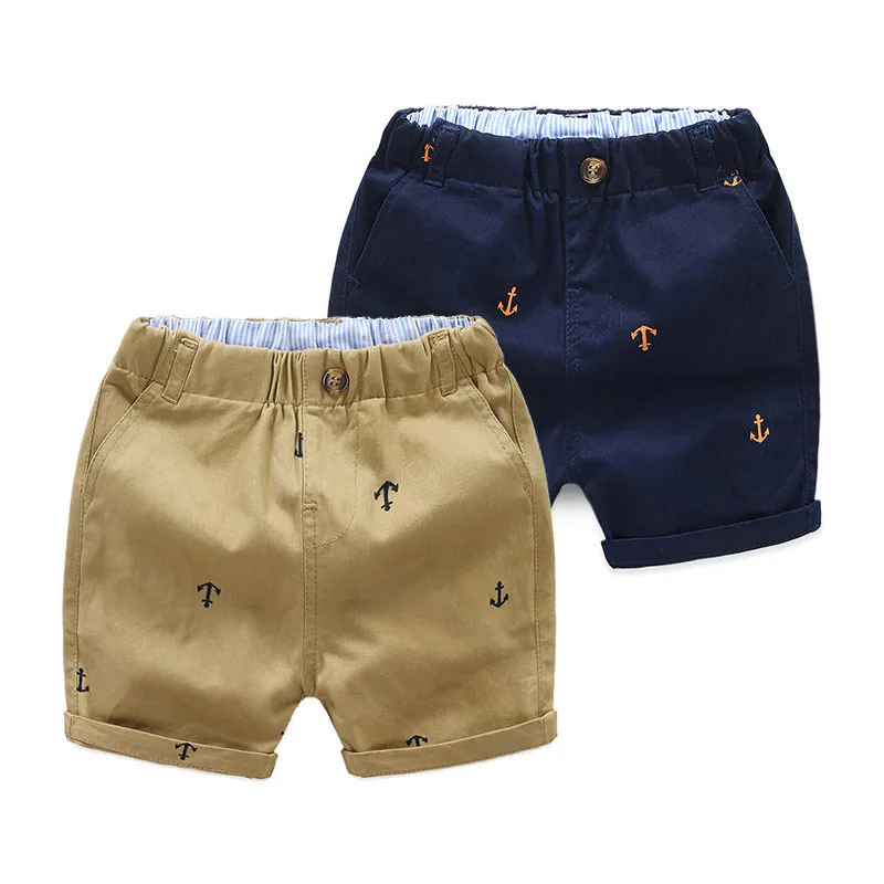 2022 Summer New Korean Fashion Kids Clothing Baby Boys Girls Small Sea Anchor Five Point Pants Casual Children Shorts