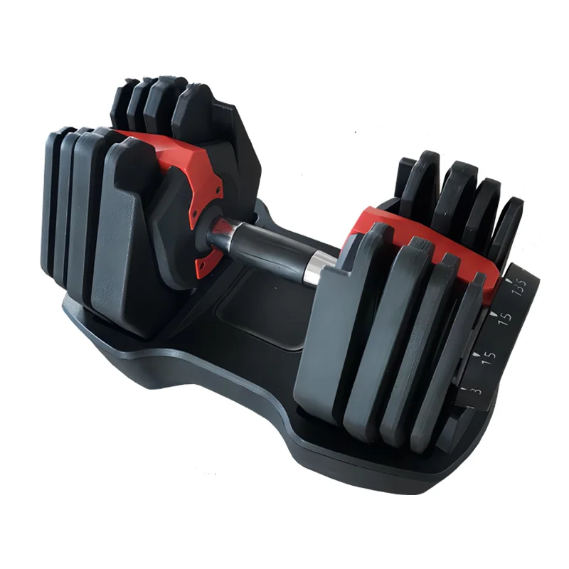 Home Exercise Equipment Adjustable Dumbbells Set 15KG Adjustable Weight Dumbbells For Body Building