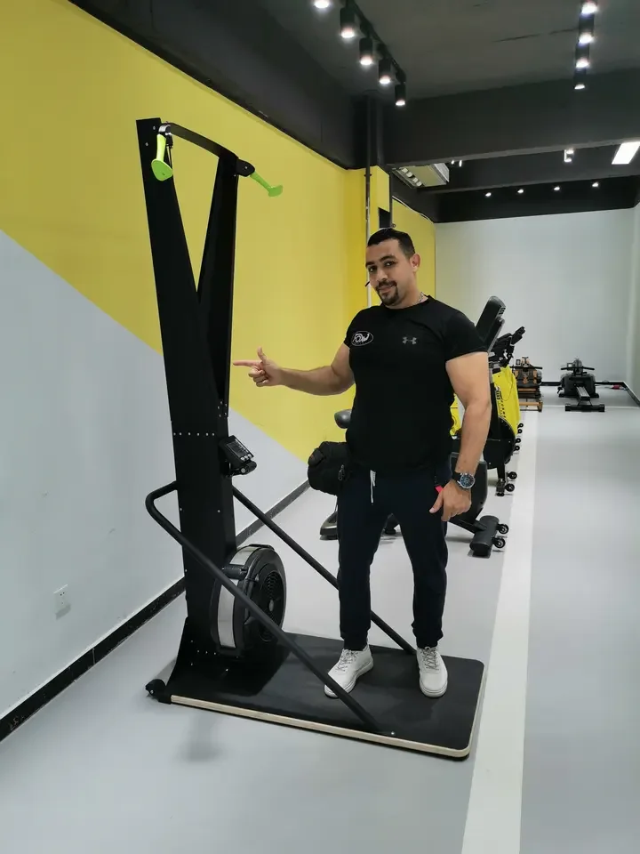 Gym fitness equipment vertical rowing ski machine indoor cardio training commercial row exercise air ski machine