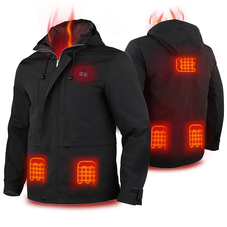 Winter Windproof Heated Working Jacket For Snow Ski Hunting Cycling Mountaineering