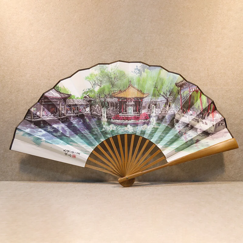 Wholesale Hot Sale Party Gift Chinese Supplier Chinese Style Bamboo Hand Fan Customized Design