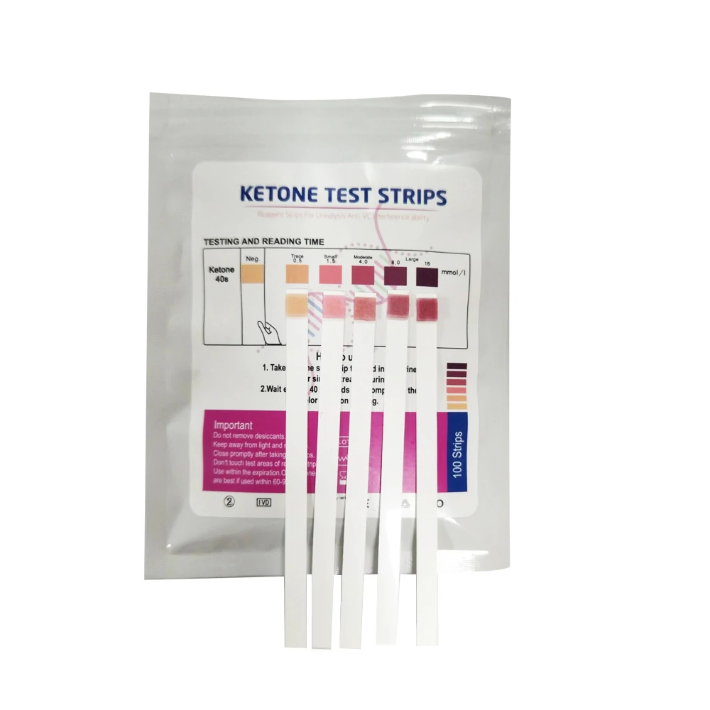 URS-1K, Ketosis Reagent Strips for Urinalysis, Ketone urine test reagent strip