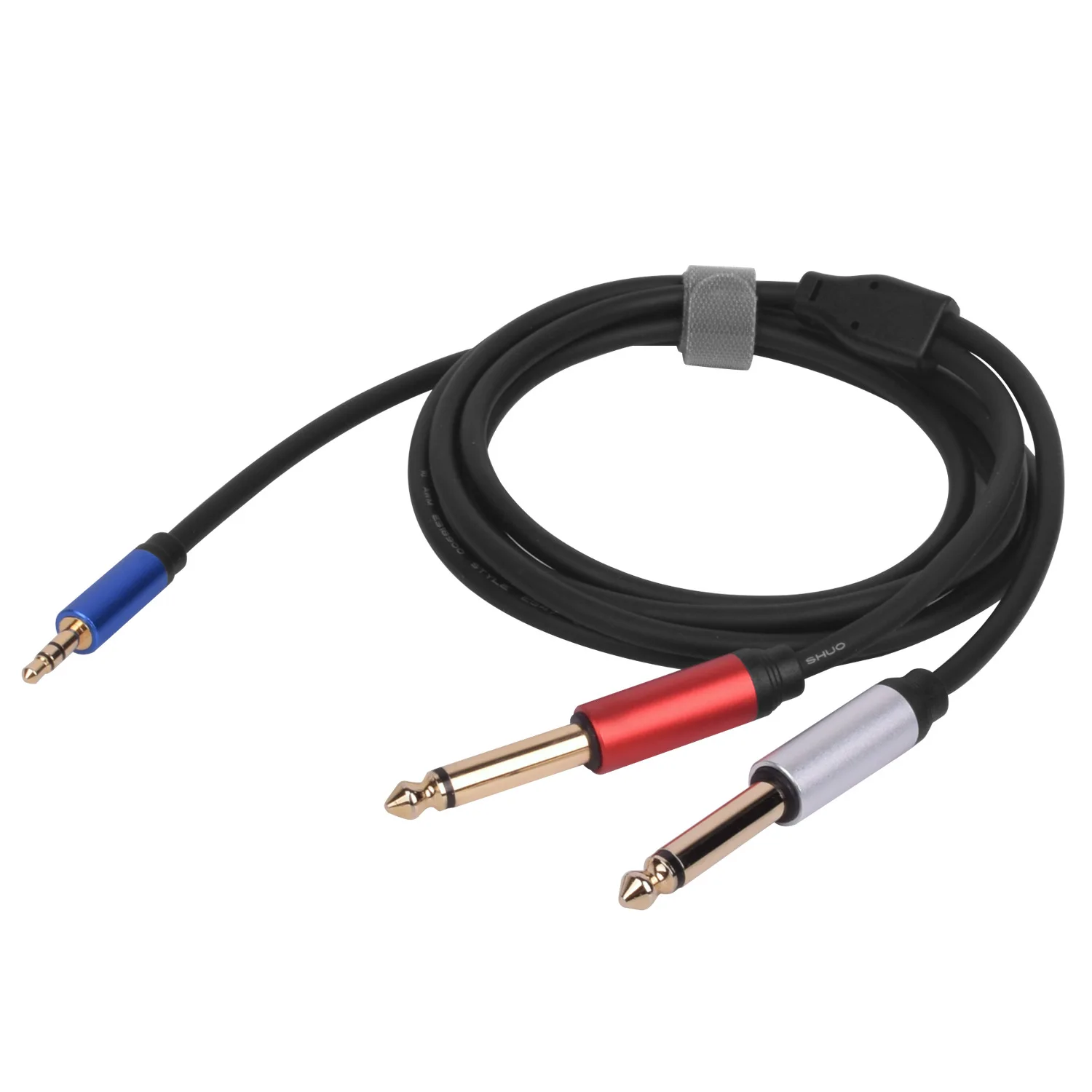 single track   2RCA Audio Auxiliary Stereo Y Splitter 3.5mm JACK to 6.35mm  Cable