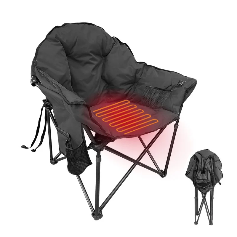 New High Quality Oversized Portable Comfortable Moon heat camp chair With Padded Seats