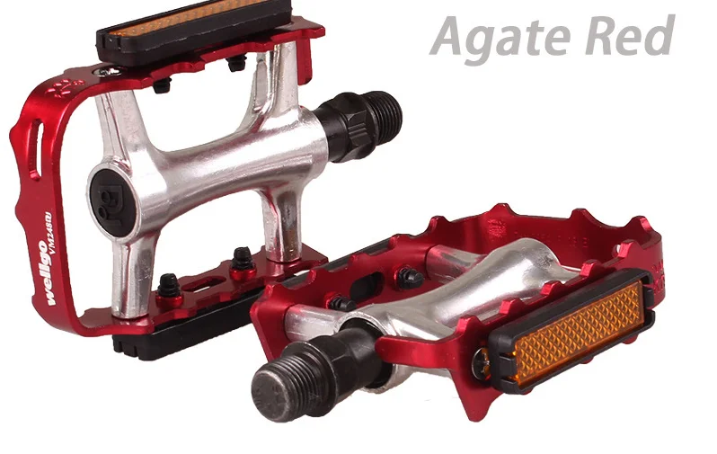 Вело-педали WELLGO MTB из алюминиевого сплава нескользящая велосипедная педаль