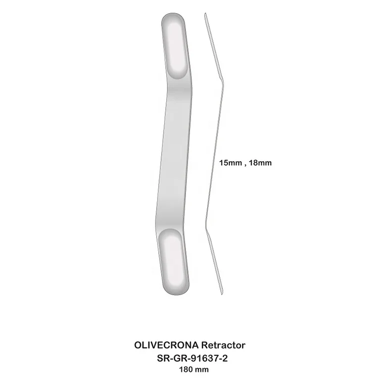 Abdominal OLIVECRONA Nerve Root Retractor and Brain Spatula