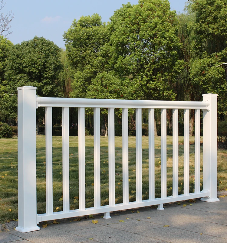 Outdoor PVC Balcony Railing,Vinyl Staircase Railing  vinyl plastic cheap guard railing balcony