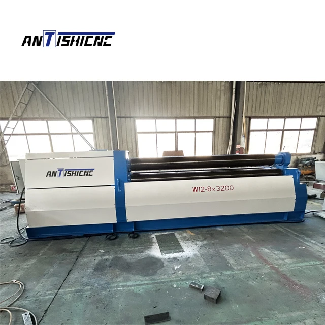 Factory sale High accurate W12CNC-8x3000 4-roller plate bending machine CNC plate rolling machine