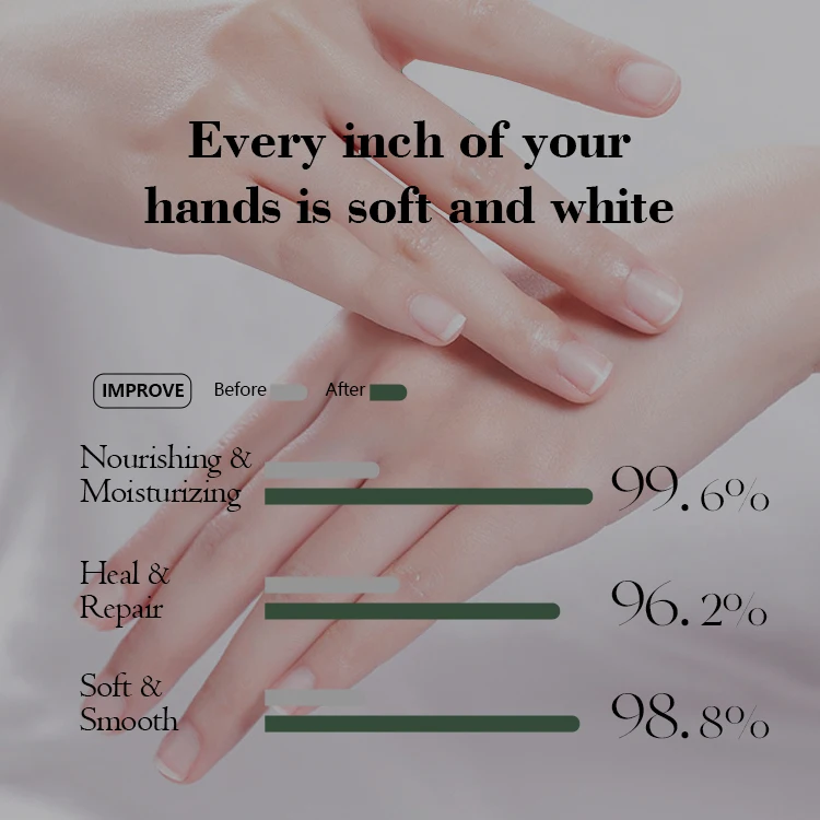 Private Label Skin Repair Natural Whitening Hands Sheet Mask Moisturizer Whitening Nourishing Lightening Hand Masking Glove