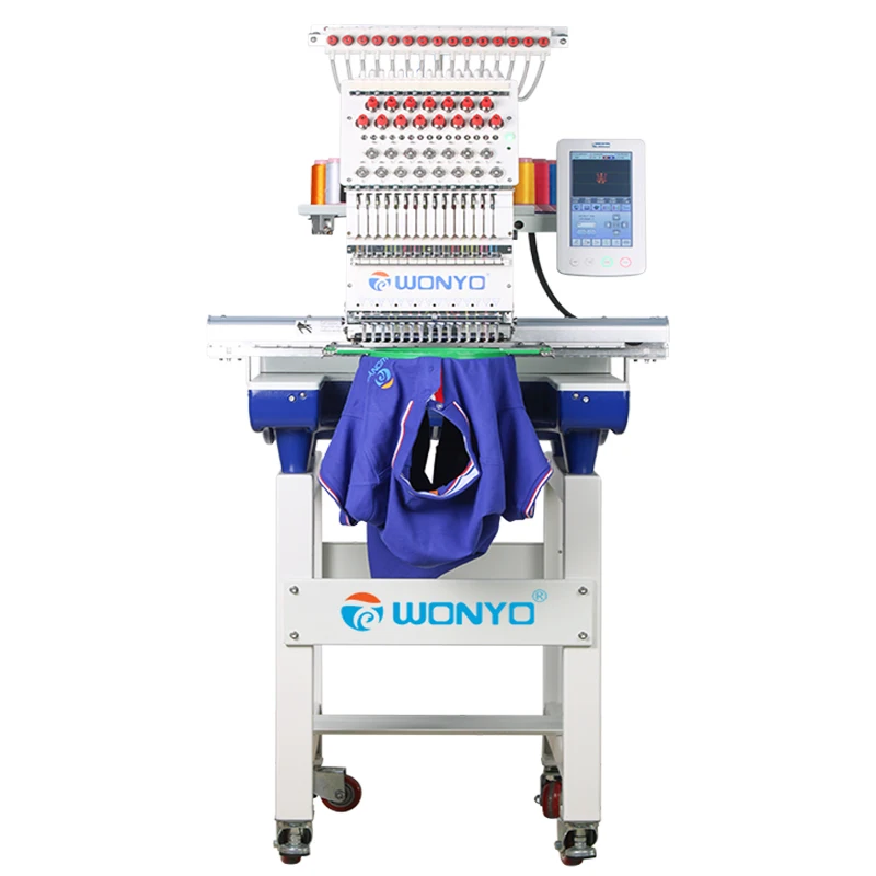 WONYO 1 Head Industrial Embroidery Machine Friendly-use Computerized Programmable Embroidery Machine