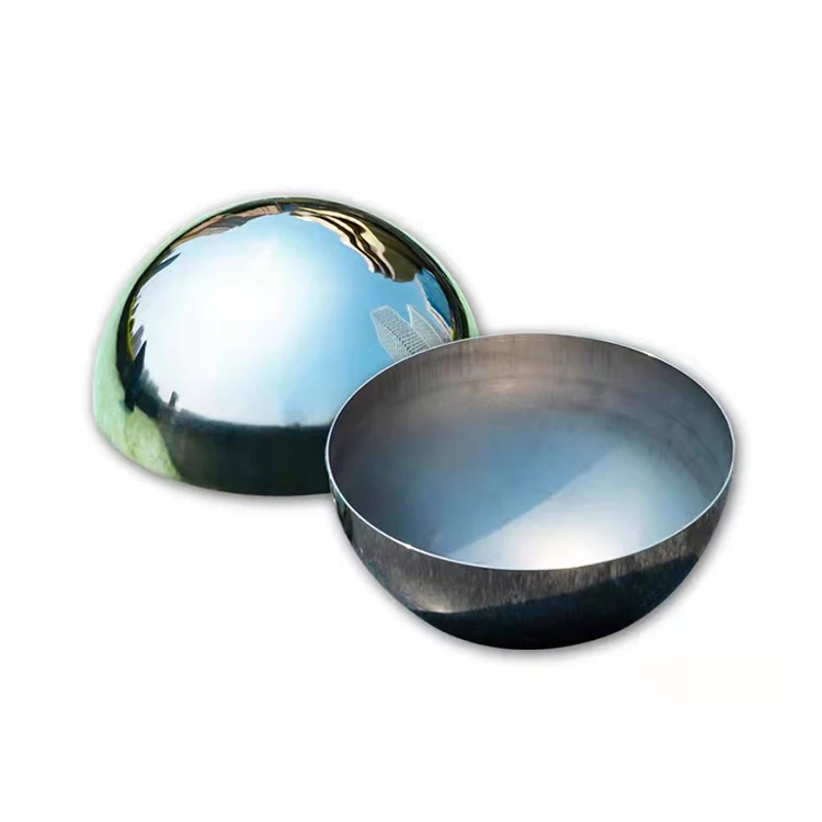 Stainless Steel Hemisphere Mirror Wall Sphere Steel hemispheres