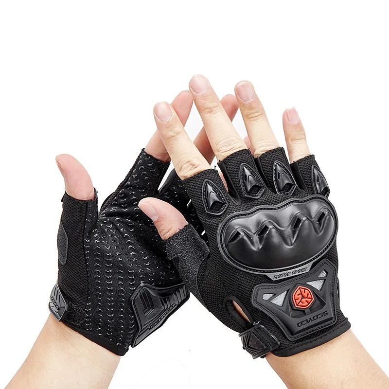 Mens Scoyco Motorcycle Mittens Knight Full Finger Winter Windproof Motocross Mittens Half Finger Motor Race Mittens