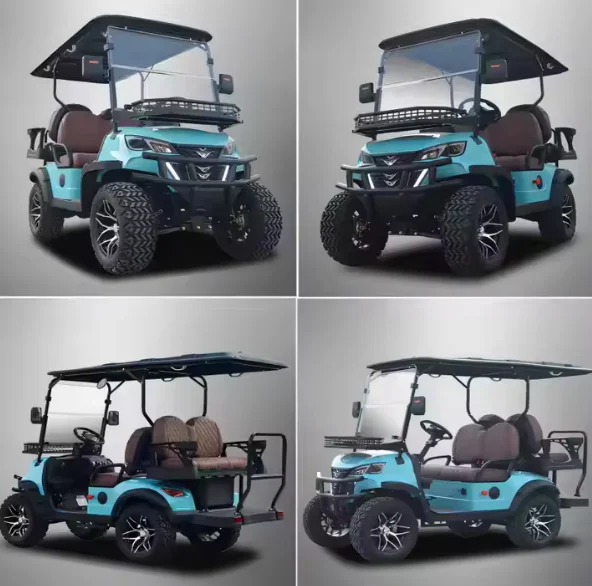 TongCai 2024 new 4-seater electric golf cart With CE certification Off-road golf cart Powerful Tires can be customized