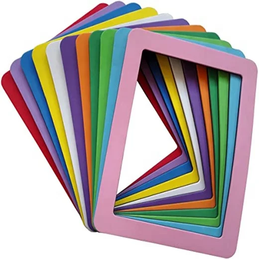 Magnetic Picture Frame Reusable Black Magnet Fridge Photo Sleeves with for Refrigerator