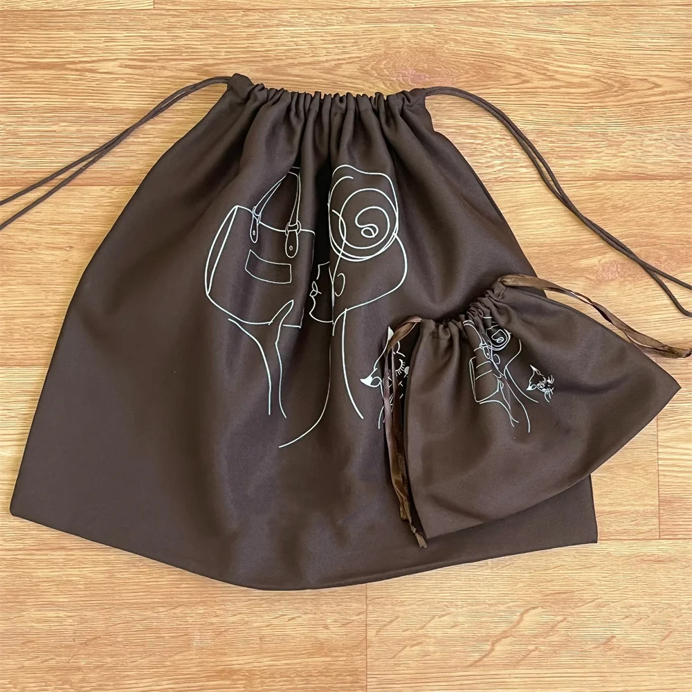 BSCI Factory Price Canvas Cotton Drawstring Shoe Bags Custom Cloth Dust Filter Bag Dust bags For Shoes