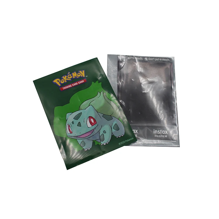 Custom Printed 3 Side Heat Sealing Pouch Hologram Card Sleeves Holographic Game Matte Card Sleeves