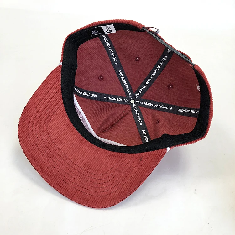 canvas structured 5 panel  sport cap  baseball hat cap with custom printed mesh outdoor sport vintage flat bill snapback cap hat