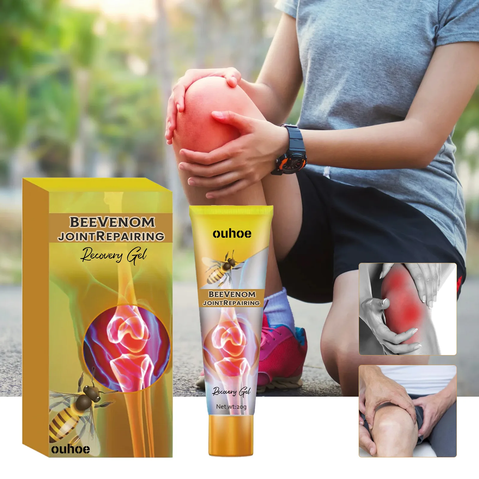 OEM 20g Beevenom Joint Repairing Recovery Gel For Relieving Cervical Knees Joint Muscle Sore Body Nursing Gel