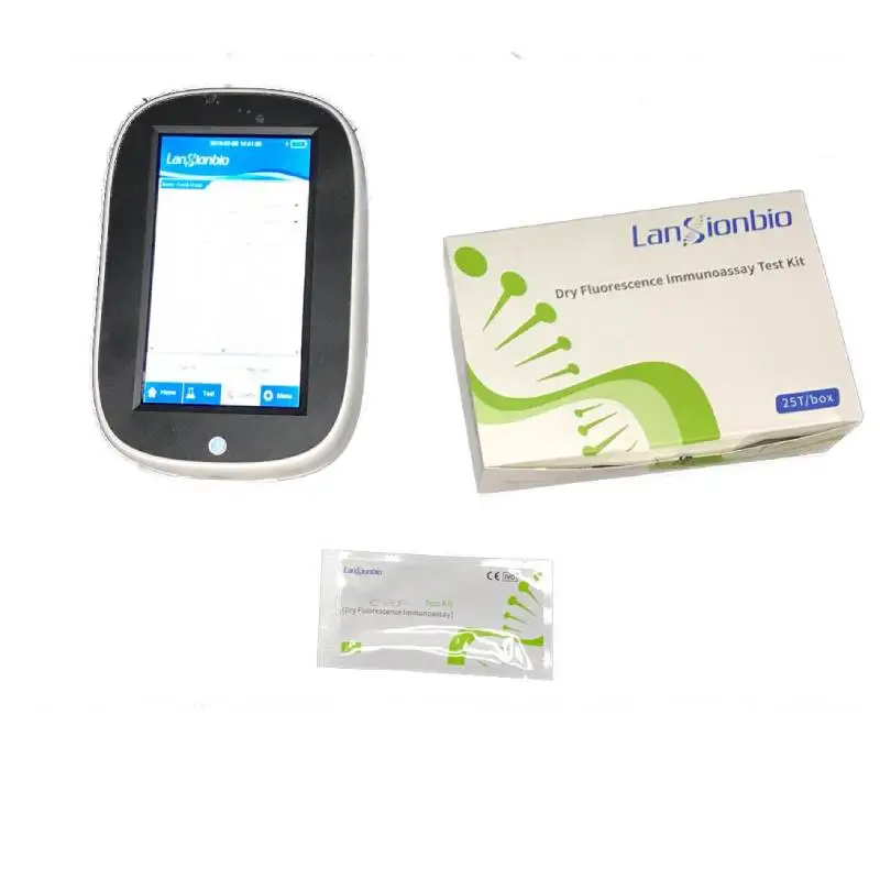 Lansionbio Rapid Diagnostic Blood Test Equipment, HbA1c/TSH/HCG/PSA/D-DIMER/Ferritin/Myo/CRP/LH/PCT LS-1100