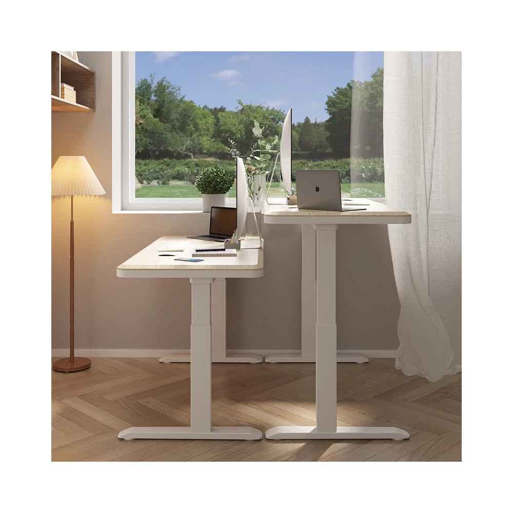 Classic Custom Electric Sit Stand Up Lift Table Frame Up And Down Single and double motor Double Column Adjustable Desk