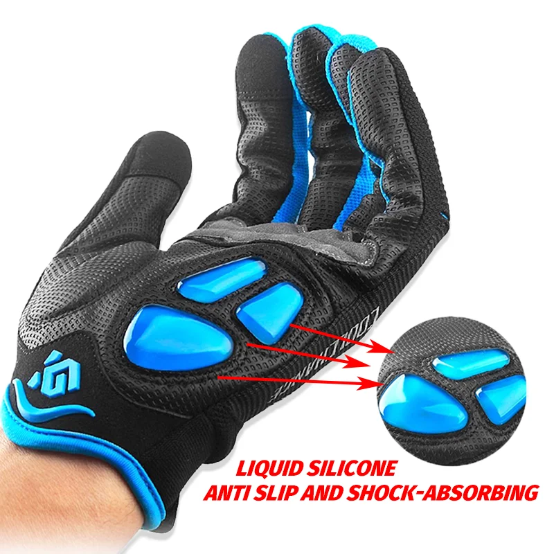 OEM Premium Cycling Gloves Thickened SBR Full-Finger Windproof MTB Racing Shockproof & Breathable Bike Motorcycle Road Riding