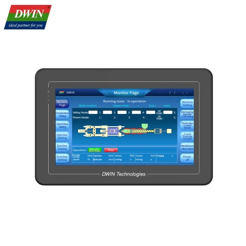 DWIN HMI 10.1 inch TFT LCD Touch Display Module IPS Capacitive Touch Screen for Linux industrial panel pc