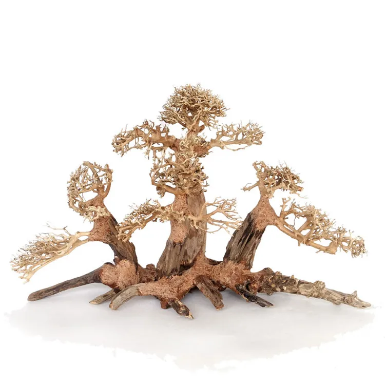Hand-Made Artificial Wood Bonsai Aquarium Landscaping Decoration