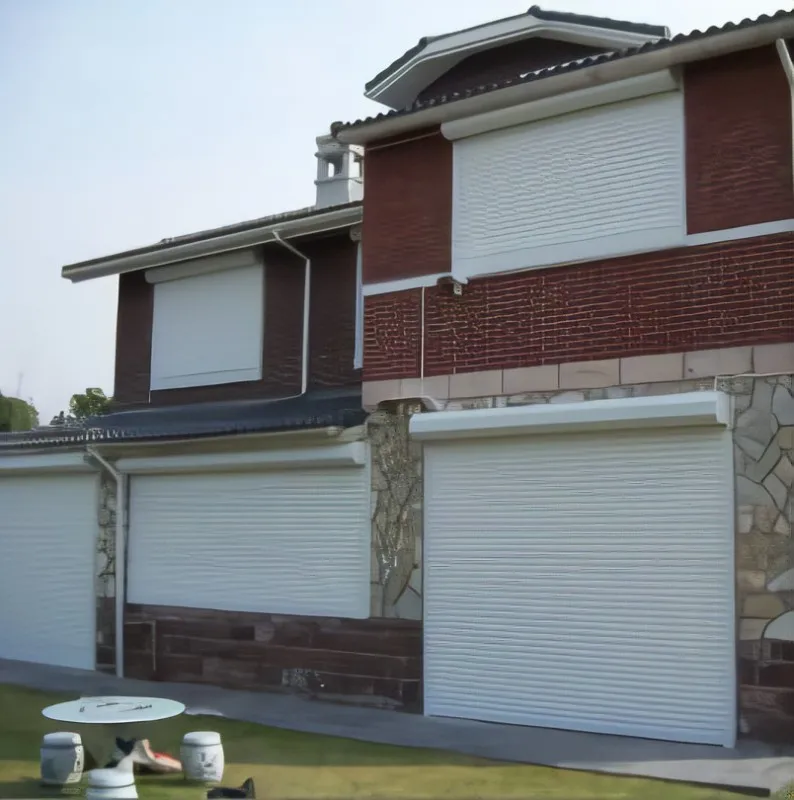 Electric sunshade roll down shutter exterior window with tube motor automatic roll up shutters for window