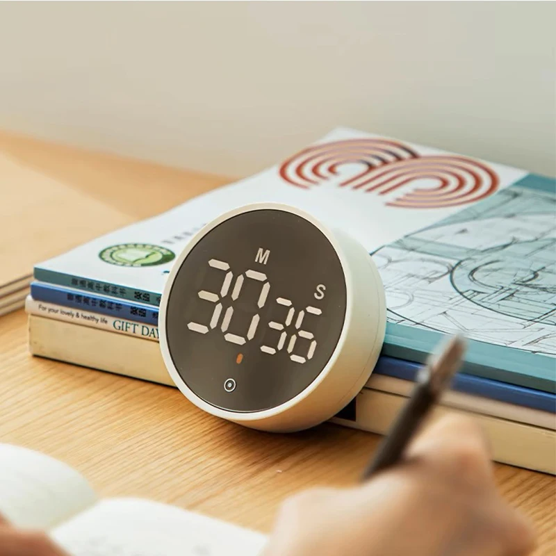 SHIMOYAMA Simple Designed White Magnetic Digital Electronic Kitchen Cooking Timer For Home