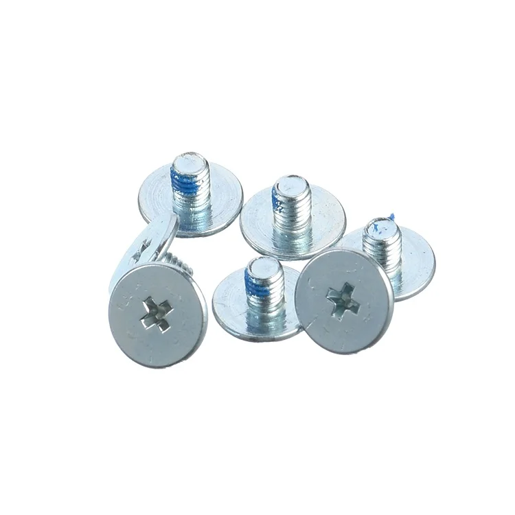 Carbon steel flat head blue white zinc plated m2 laptop screws