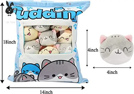 TUGE  Stuffed Pudding Dog Removable Fluffy Animal Dolls Cute Stuffed Kids Plush Pillow Dog Toys Unisex PP Cotton 100 Pcs