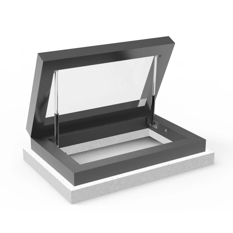 Unique design Seamless welding Screw machine roof skylight skylight glass roof with Inclined housetop