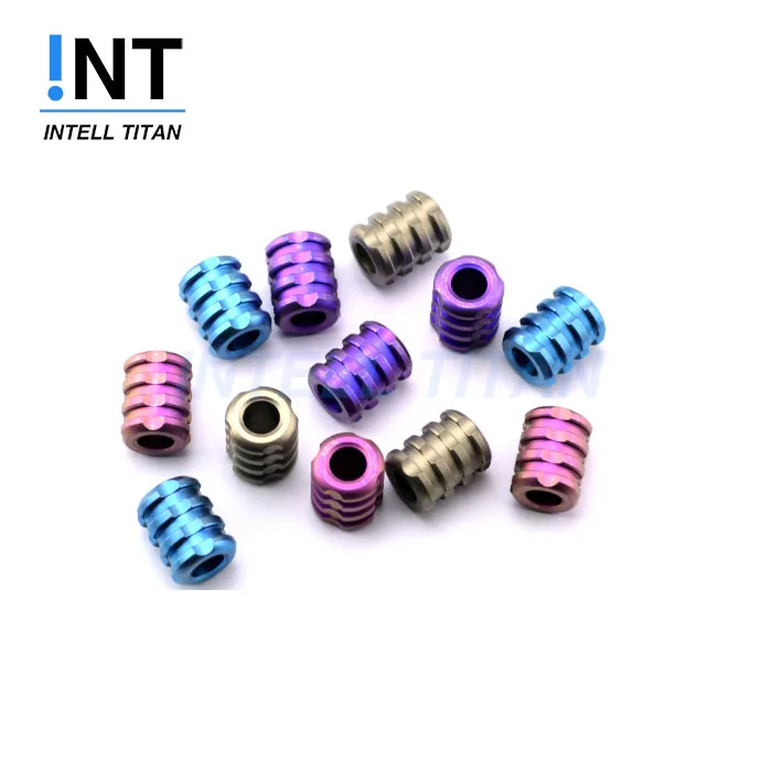 HTY Outdoor camping Gears titanium lanyard bead for Knife