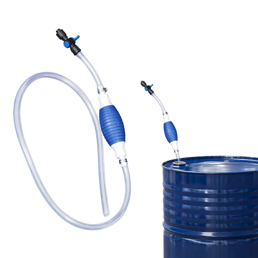 Hand Gas Oil Pump Car Fuel Pump 2 Meter  Manual Suction Pipe for Boat Liquid Petrol Tuning Fuel Gasoline Diesel Pump